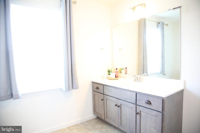 bathroom with vanity