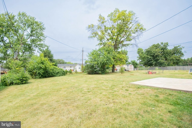 view of yard featuring a patio area