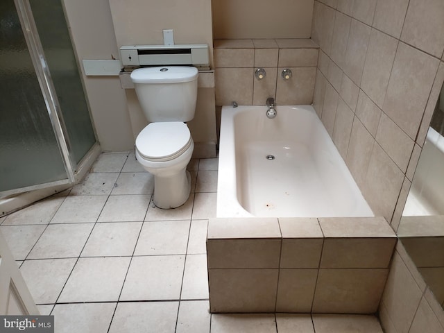 bathroom with toilet and a bath