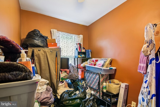 view of storage room