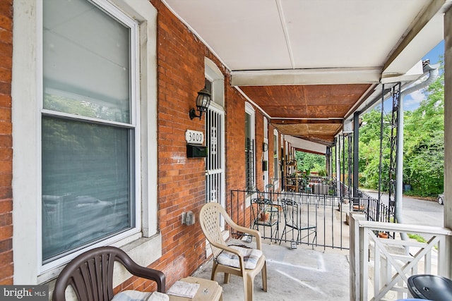 view of patio / terrace featuring a porch