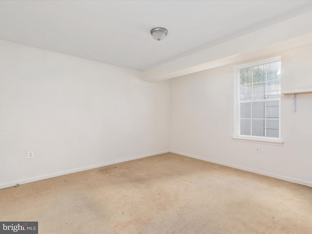 spare room with carpet floors