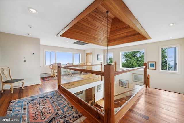 view of carpeted foyer entrance