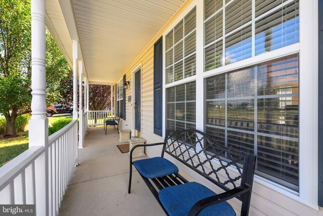 view of patio / terrace with a porch