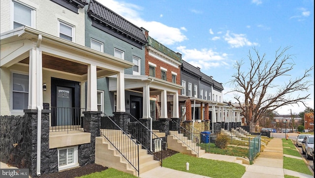 exterior space featuring a porch