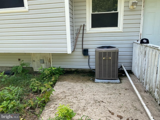 exterior details with central AC unit