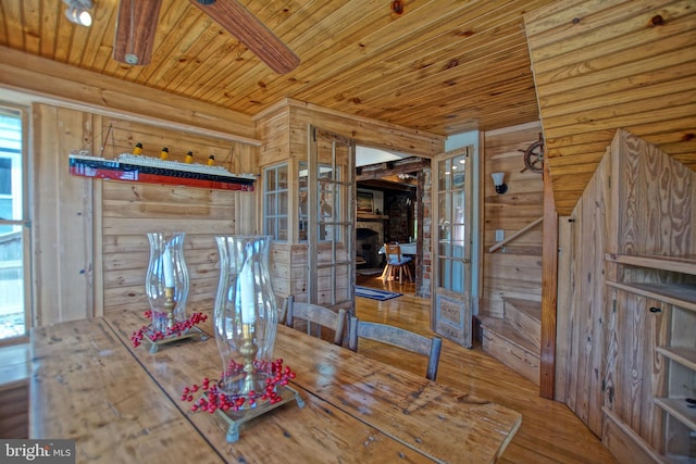 unfurnished dining area with hardwood / wood-style floors