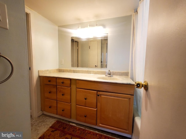 bathroom with vanity