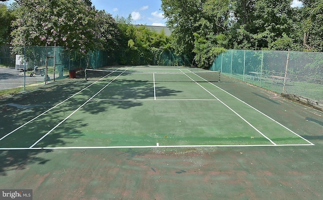 view of tennis court