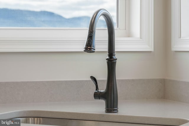 details with sink and white cabinetry