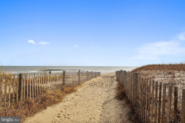 water view with a beach view