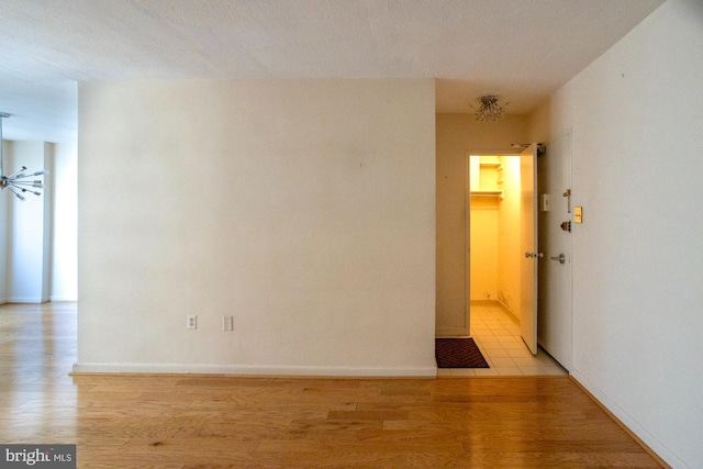 interior space with light wood-type flooring