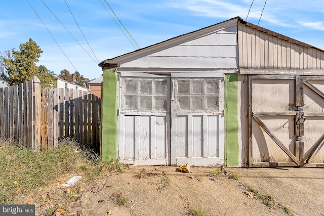 view of outbuilding