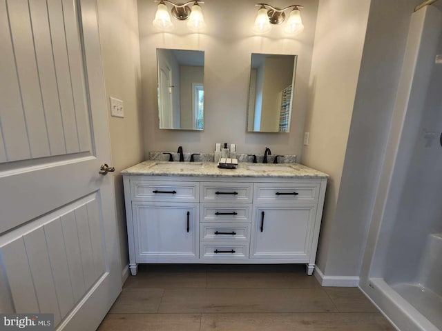 bathroom with vanity