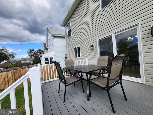 view of wooden terrace