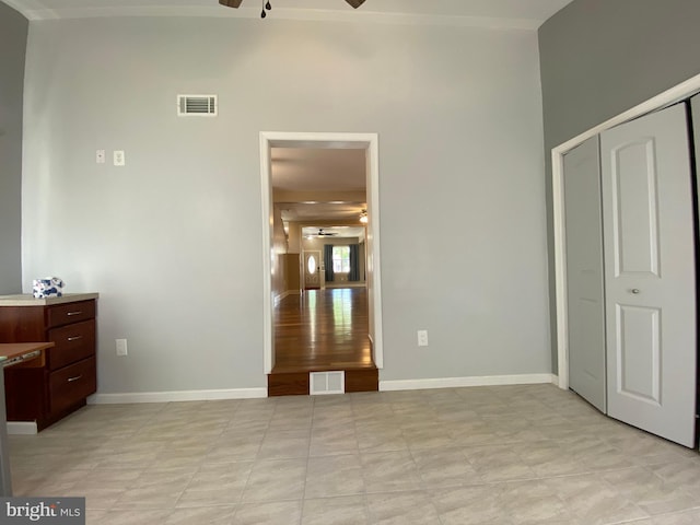 bedroom with a closet