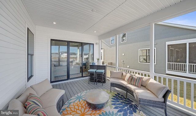 sunroom with a wealth of natural light