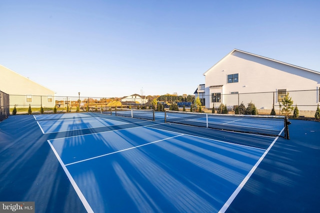 view of tennis court