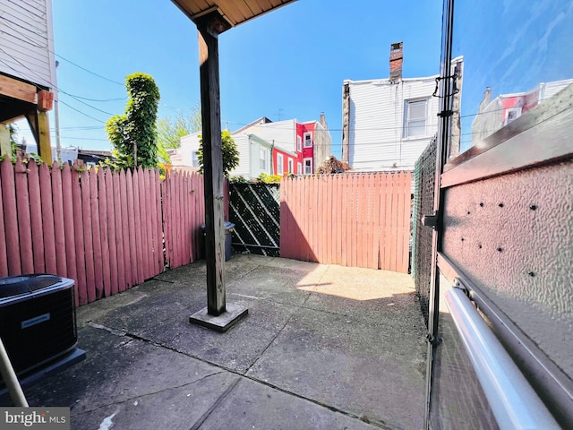 view of patio / terrace featuring central air condition unit