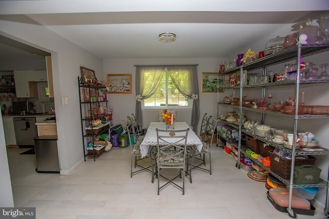 view of dining area