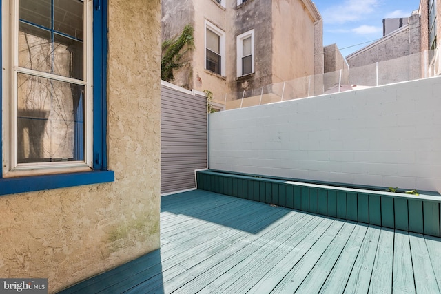 view of wooden terrace