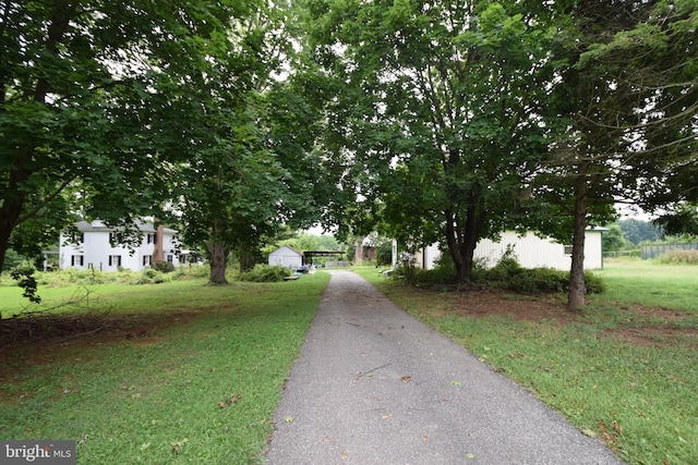 view of road