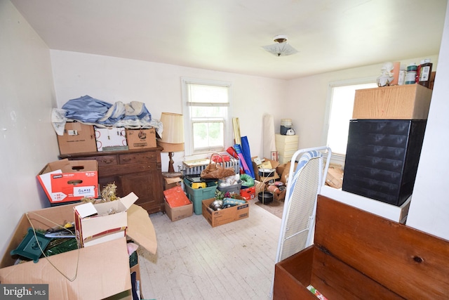 interior space featuring light hardwood / wood-style flooring