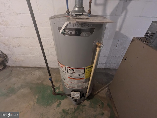 utilities featuring water heater