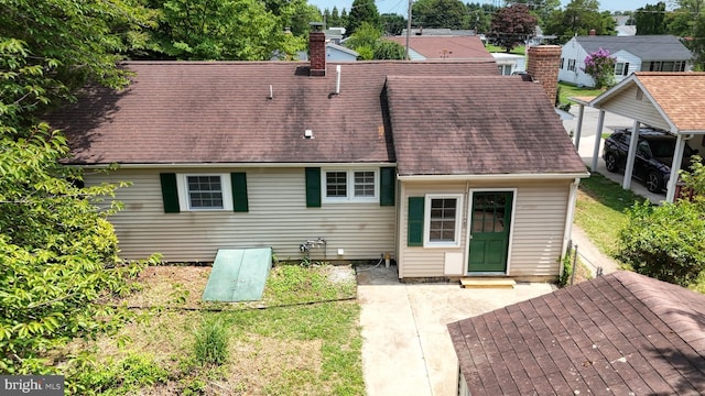 view of back of property