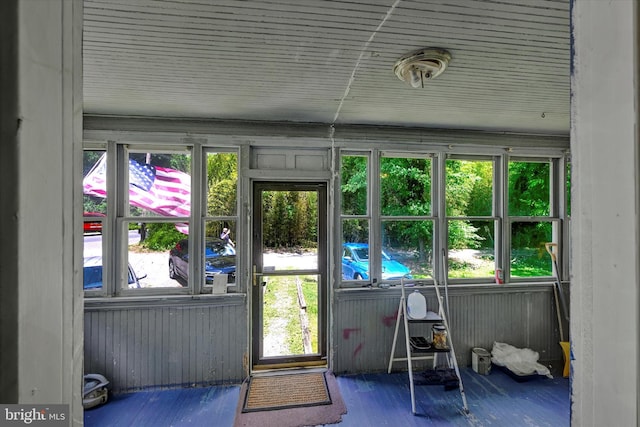 view of sunroom