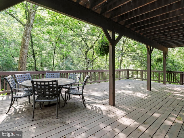 view of deck