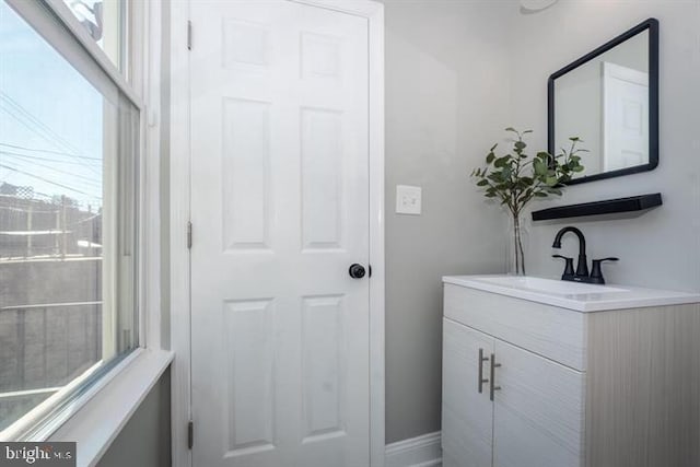 bathroom featuring vanity