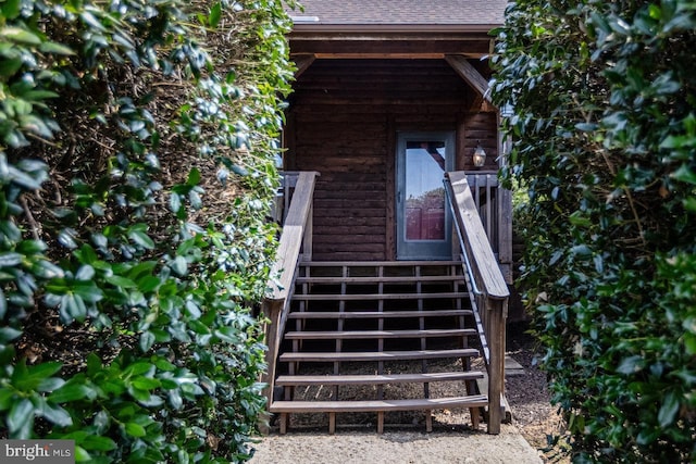 view of staircase