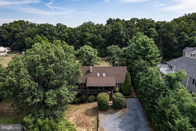 birds eye view of property