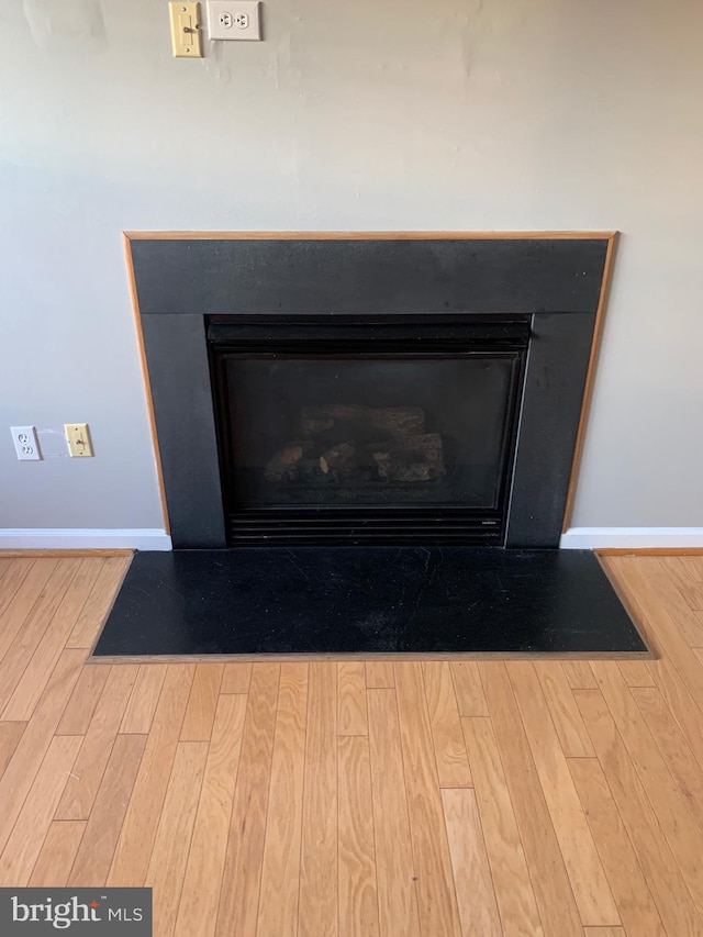 room details with hardwood / wood-style flooring