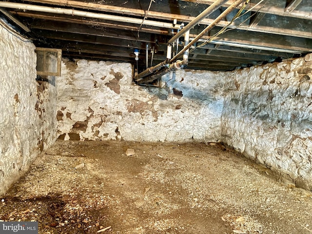 view of basement