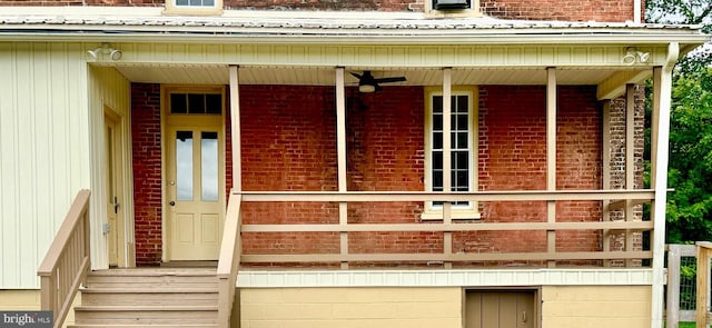 entrance to property with covered porch