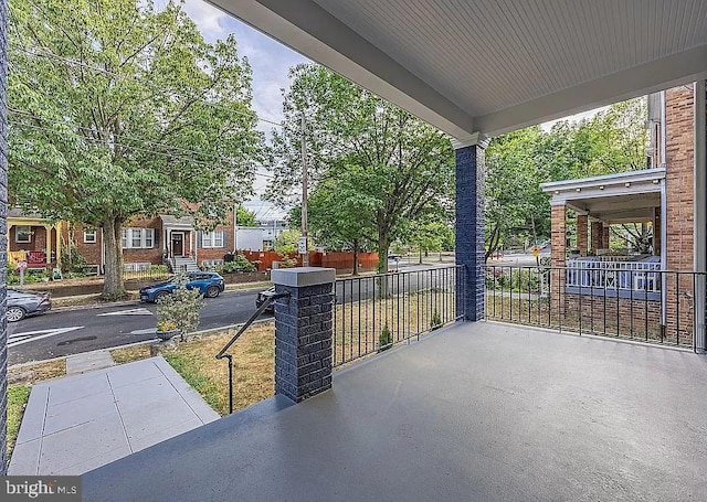 view of patio / terrace with covered porch