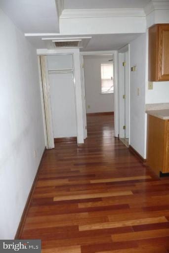 unfurnished dining area with hardwood / wood-style flooring