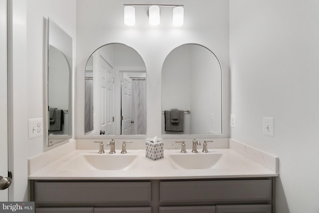 bathroom featuring vanity