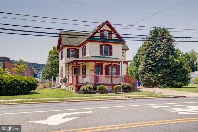 victorian house with a porch