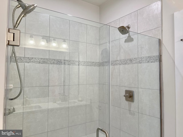 bathroom with walk in shower