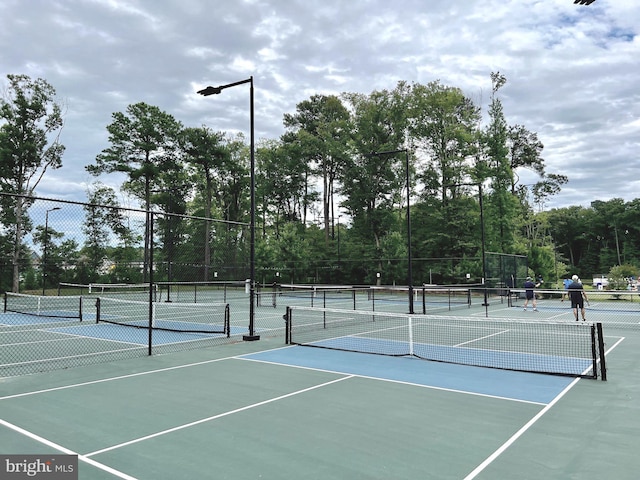 view of sport court