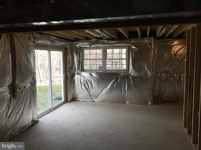 misc room featuring concrete floors
