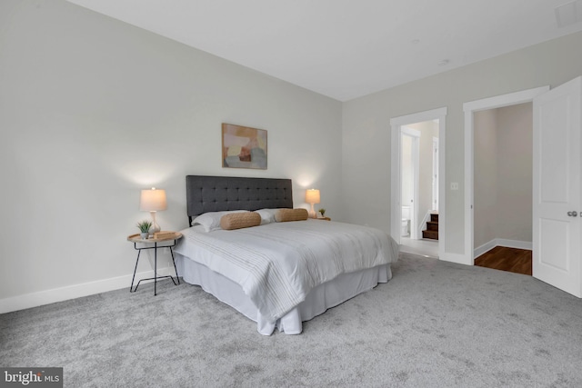 bedroom with carpet flooring