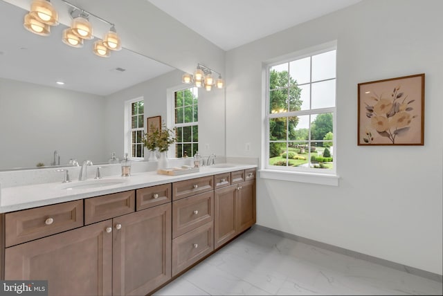 bathroom featuring vanity