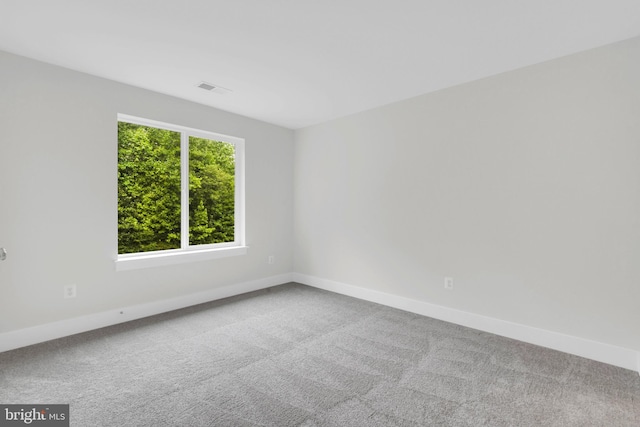 unfurnished room with carpet flooring