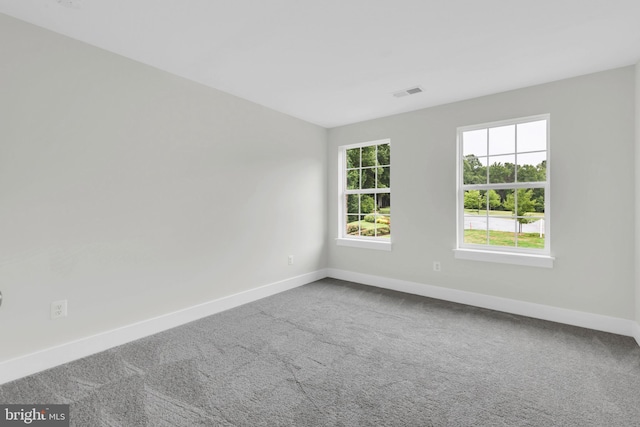 view of carpeted empty room