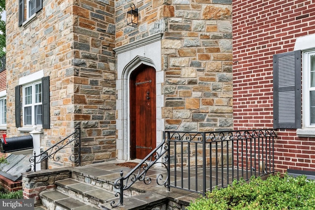 view of exterior entry