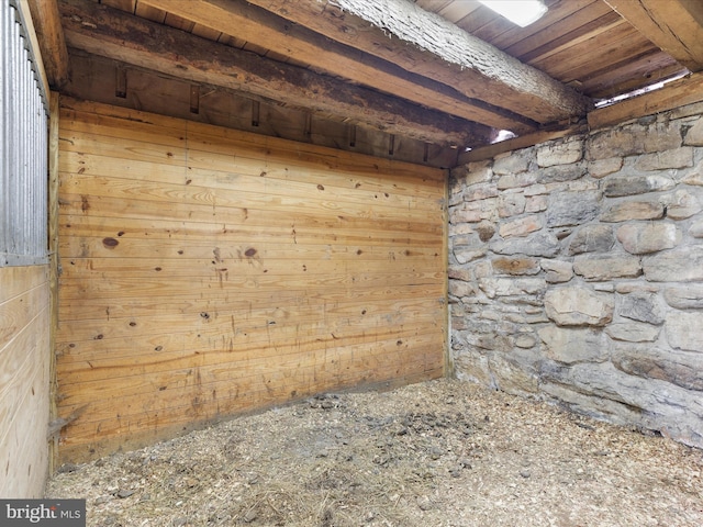 view of horse barn